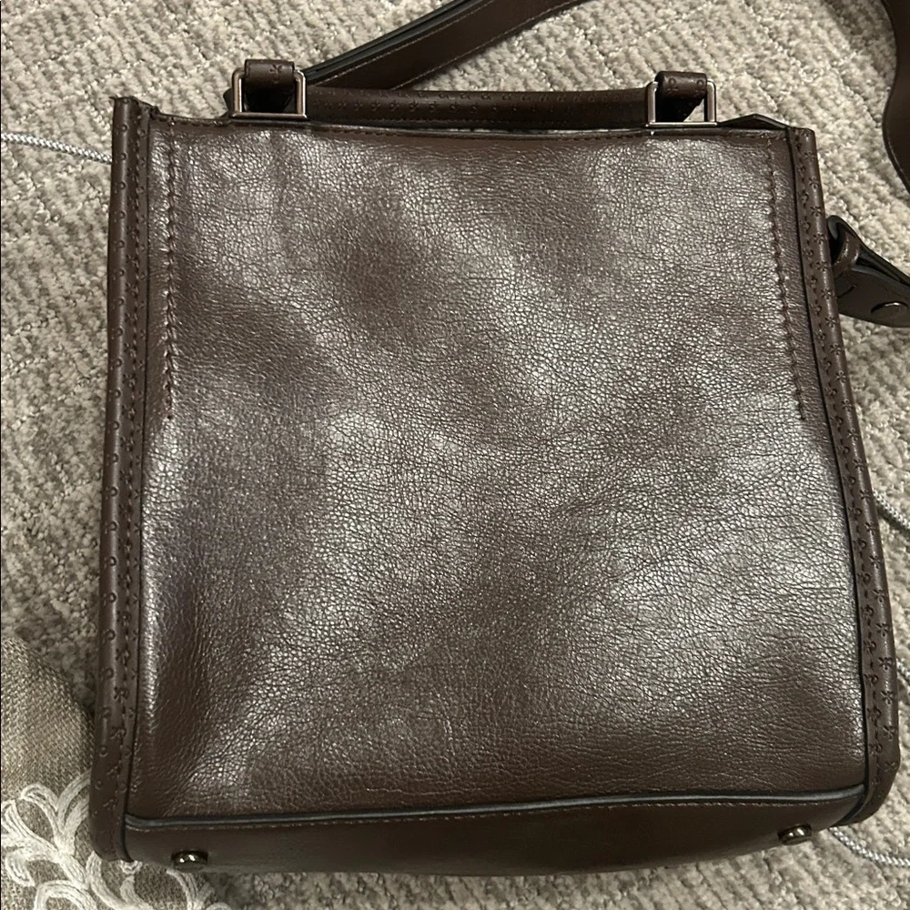 Calvin Klein Moon Logo Shoulder Bag In Java